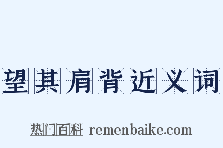望其肩背近义词是什么意思的图片
